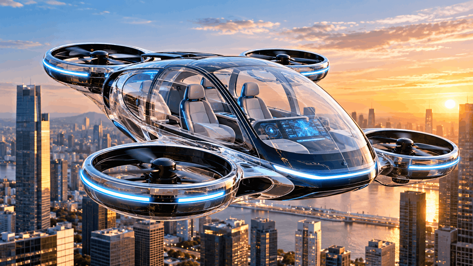 Transparent Flying Car Concept